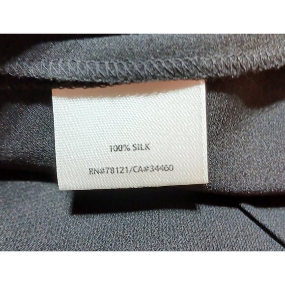 Eileen Fisher 100% Silk Tank Top Black Womens M Capsule Elevated Quiet Luxury - Picture 3 of 5